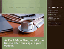 Tablet Screenshot of mahonfirm.com